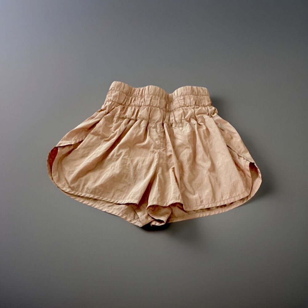 Free People Movement The Way Home Shorts Small Apricot Lined High Waisted